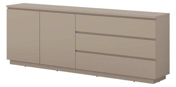 ŠIROKÁ KOMODA, šedohnědá, 200/72/34,5 cm MID.YOU - Online Only komody, Online Only