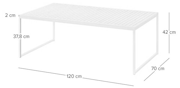 ZAHRADNÍ STOLEK, kov, 120/73/43 cm Ambia Garden - Online Only zahradní nábytek, Online Only