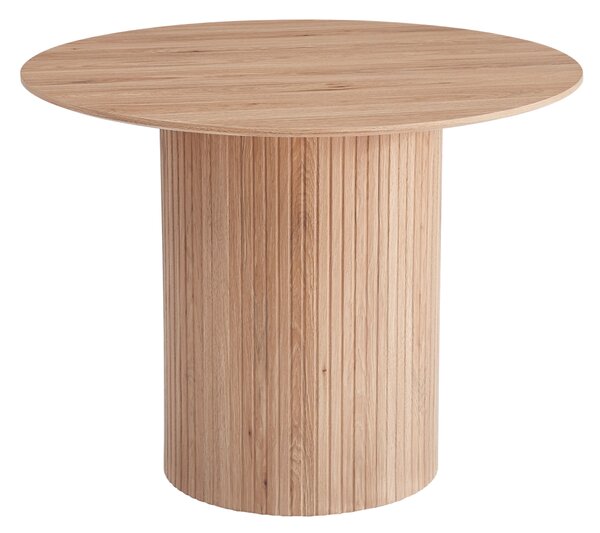 KONDELA Jídelní stůl, dub, průměr 100 cm, PAOLO