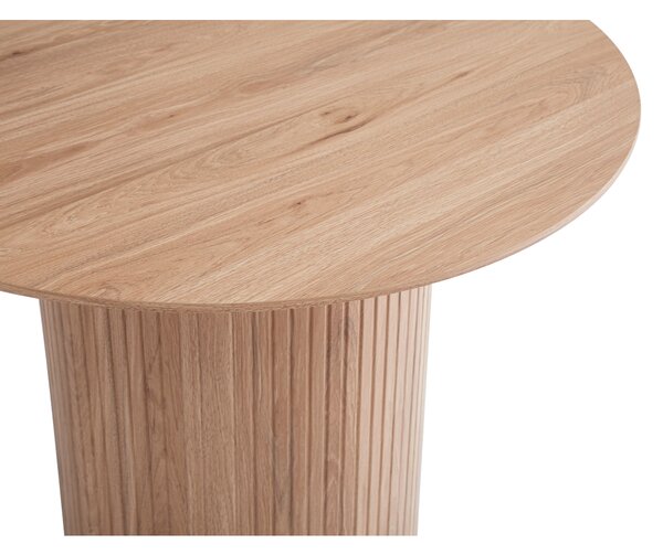 KONDELA Jídelní stůl, dub, průměr 100 cm, PAOLO