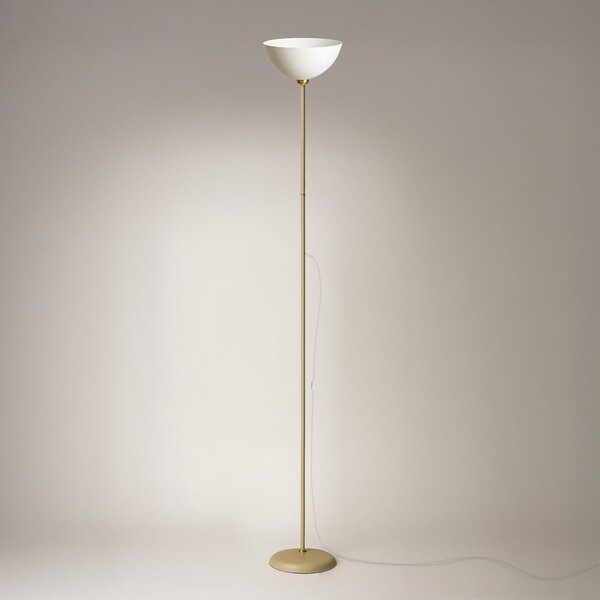Stojací lampa Zack, 1x bílé PVC stínítko, be
