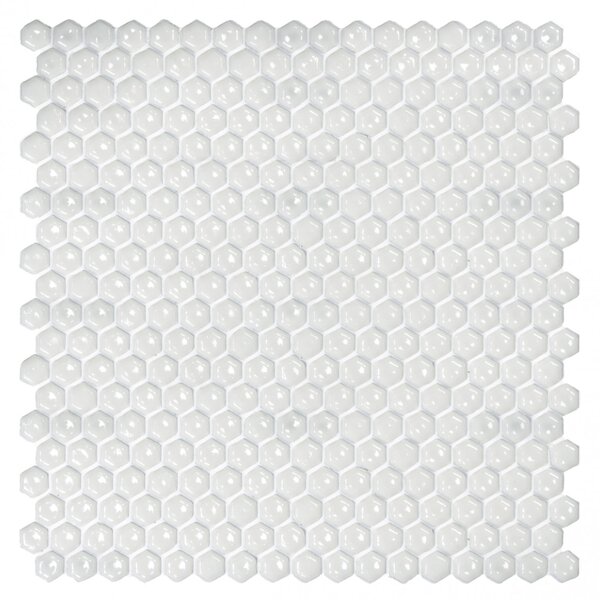 Light for home - Italská kosočtvercová mozaika v bílé barvě 0005 Aton Luce, Bílá