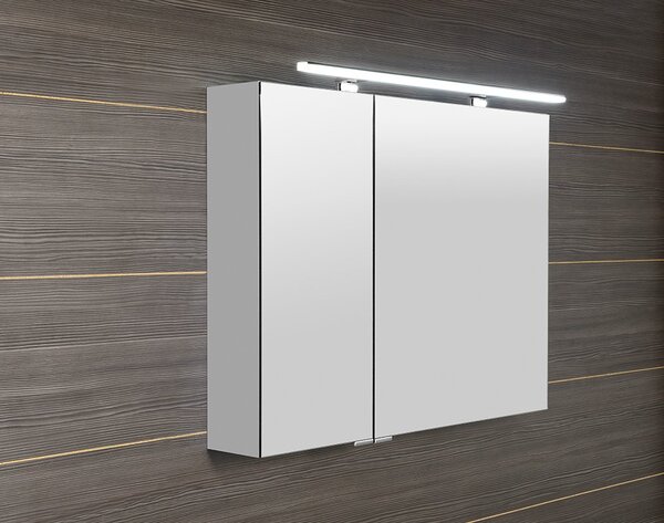 Sapho Sapho, MIRRÓ galerka s LED osvětlením, 50x70x16cm, levá/pravá, bílá, MC050-0030