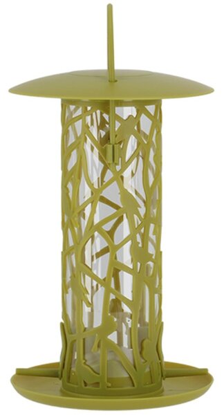 Závěsné krmítko pro ptáky Silo, 23x16 cm, plast, zelená