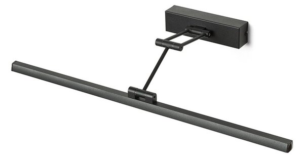 FRIDA LED nástěnná lampa, nad obraz matná černá - RED - DESIGN RENDL