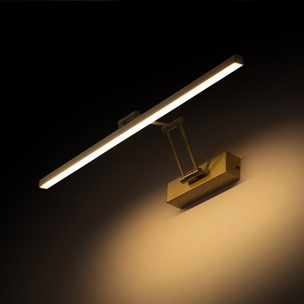 FRIDA LED nástěnná lampa, nad obraz staromosazná - RED - DESIGN RENDL
