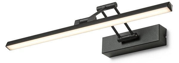 FRIDA LED nástěnná lampa, nad obraz matná černá - RED - DESIGN RENDL