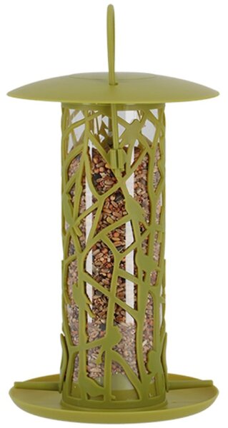 Závěsné krmítko pro ptáky Silo, 23x16 cm, plast, zelená