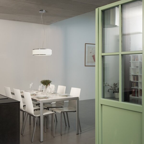 CASSABLANCA LED závěsné svítidlo, dekorativní chrom/sklo - RED - DESIGN RENDL