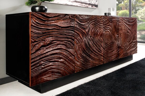 Massive home | Luxusní 3D komoda Fluid z akáciového masivu 175cm