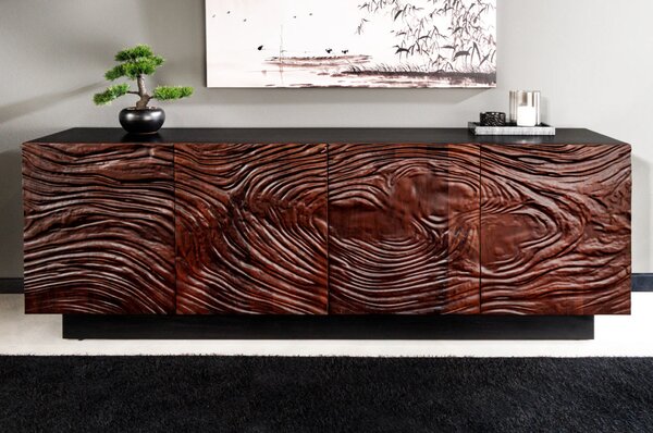 Massive home | Luxusní 3D komoda Fluid z akáciového masivu 175cm