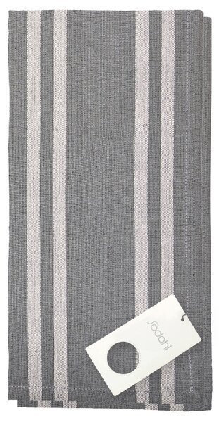 Södahl Šedá bavlněná utěrka Weave 50 x 70 cm