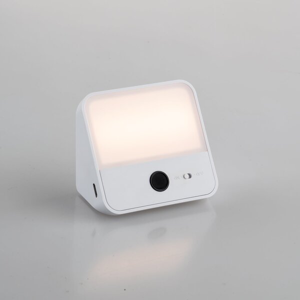 FAN LEDBAT-AURIKA Nabíjecí podlinkové LED svítidlo LEDBAT, bílý polykarbonát, LED 1,25 W, 100 lm, 3000 K, stmívatelné, s IR senzorem - FANEUROPE