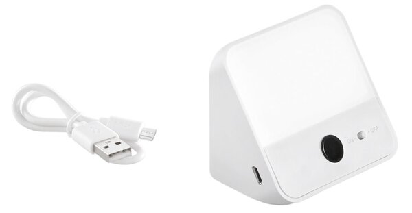 FAN LEDBAT-AURIKA Nabíjecí podlinkové LED svítidlo LEDBAT, bílý polykarbonát, LED 1,25 W, 100 lm, 3000 K, stmívatelné, s IR senzorem - FANEUROPE