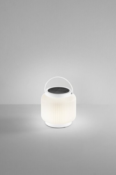 FAN LED-ROBIN-BCO Solární dobíjecí LED lampa Robin (bílá), 1,2 W, 3000 K, stmívatelná, IP54 - FANEUROPE