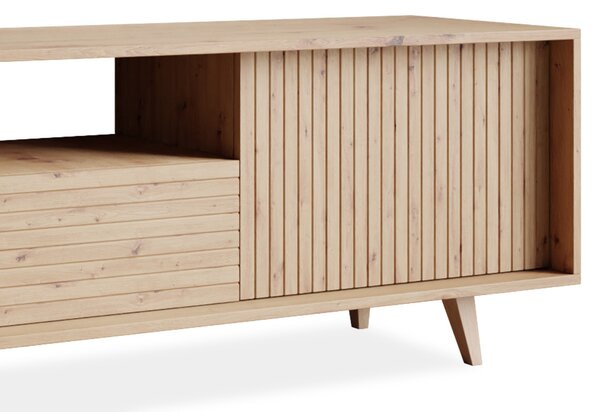 Široký stolek pod TV PRESIDIO - dub artisan