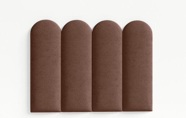 ETapik - Čalouněný panel 60 x 20 cm - Hnědá 2307