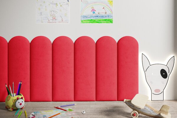 ETapik - Čalouněný panel 60 x 20 cm - Červená 2309