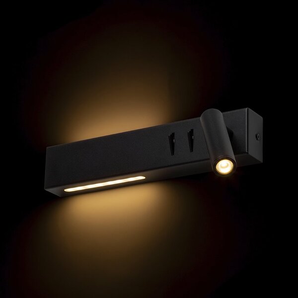 RED R14524 ODEON LED bodové světlo, k posteli černá - RED - DESIGN RENDL