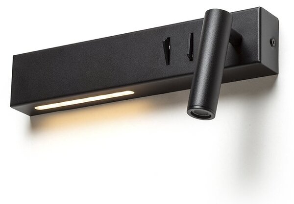 RED R14524 ODEON LED bodové světlo, k posteli černá - RED - DESIGN RENDL