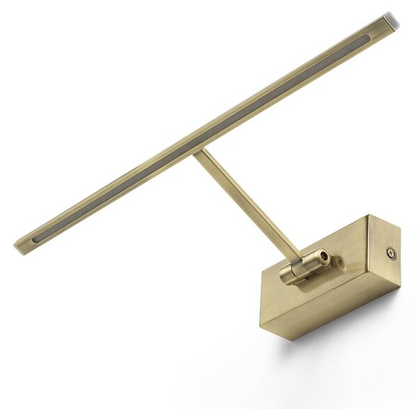 FRESCO LED nástěnná lampa, nad obraz staromosazná - RED - DESIGN RENDL