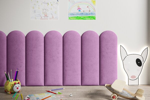ETapik - Čalouněný panel 60 x 20 cm - Fialová 2311