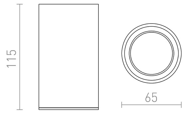 RED R14559 MOMA přisazené svítidlo, downlight bílá - RED - DESIGN RENDL