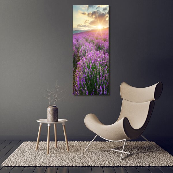 Vertikální Foto obraz canvas Pole levandule ocv-88269062