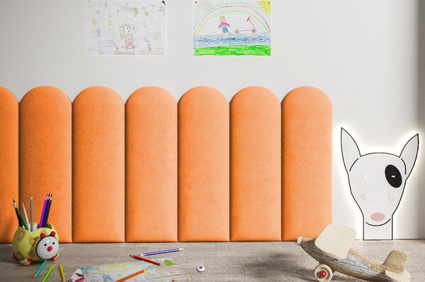 ETapik - Čalouněný panel 60 x 20 cm - Oranžová 2317