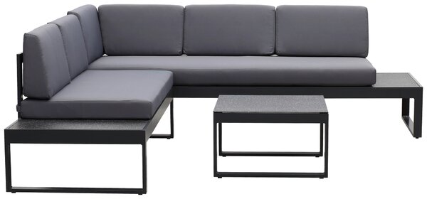 ZAHRADNÍ SEDACÍ SOUPRAVA kov, sklo, textil Ambia Garden, Online Only