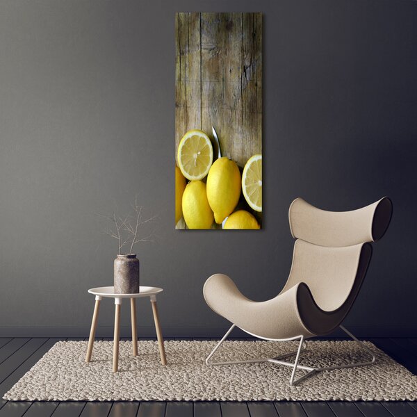Vertikální Moderní obraz canvas na rámu Citrony ocv-88521131