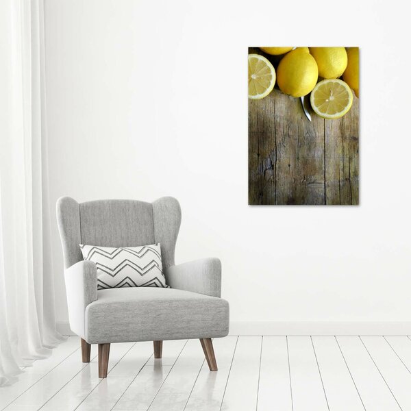 Vertikální Moderní obraz canvas na rámu Citrony ocv-88521131