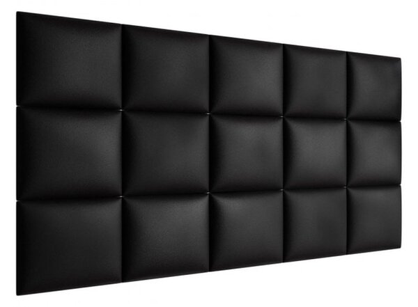 Čalouněný nástěnný panel 40x30 PAG - černá eko kůže