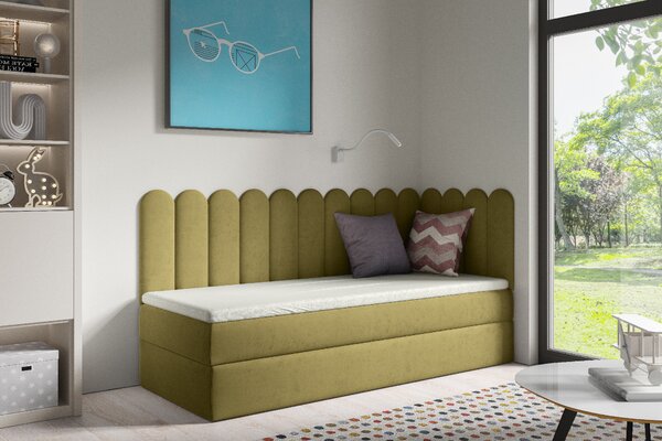 ETapik - Čalouněný panel 60 x 20 cm - Khaki zelená 2327