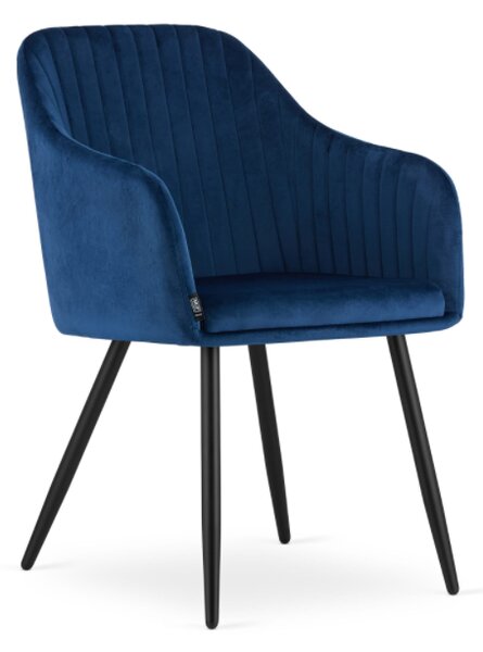 Sametová židle Madrid modrá
