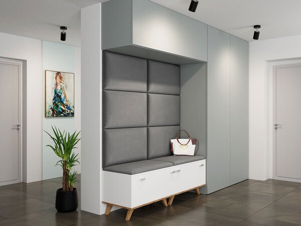 Čalouněný panel na zeď 70x40 PAG - šedý