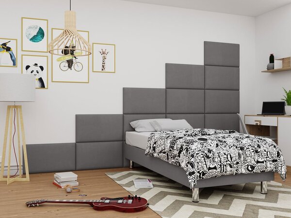 Čalouněný panel na zeď 70x40 PAG - šedý