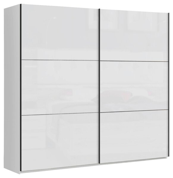 SKŘÍŇ S POSOUVACÍMI DVEŘMI, bílá, vysoce lesklá bílá, 269,9/209,7/61,2 cm home24 - Šatní skříně