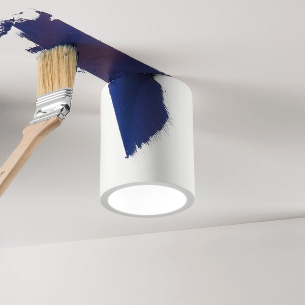 FAN I-BANJIE-PL1 Stropní svítidlo Banjie Tubolare, bílé, 1 x GU10, 11 x 11 x 13,5 cm - FANEUROPE