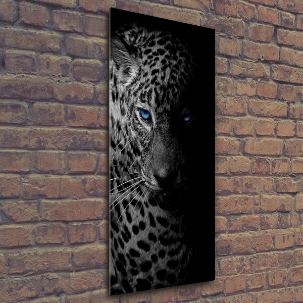 Vertikální Foto-obraz fotografie na skle Leopard osv-89549218