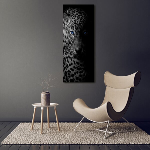 Vertikální Moderní obraz canvas na rámu Leopard ocv-89549218