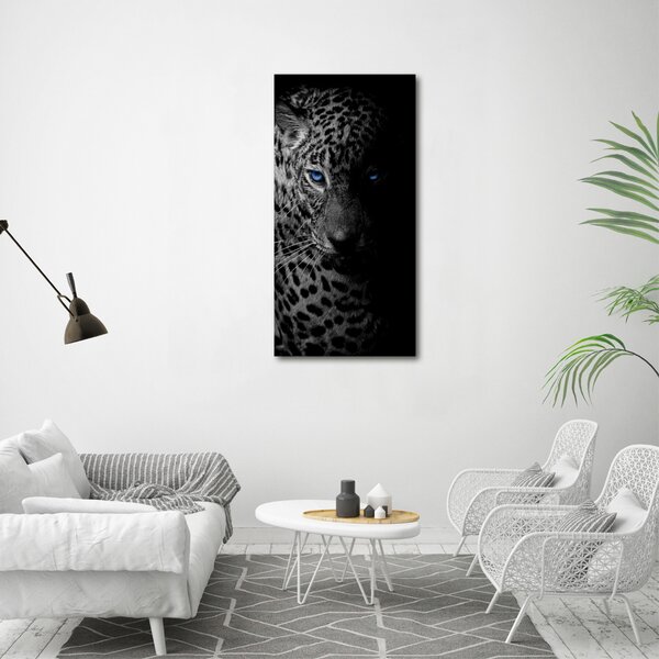 Vertikální Moderní obraz canvas na rámu Leopard ocv-89549218