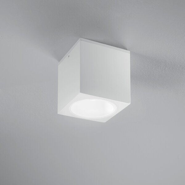 FAN I-CITIZEN-Q1-BCO Venkovní stropní svítidlo Citizen, bílé, 1 x E27, IP54, 15 x 15 x 17 cm - FANEUROPE