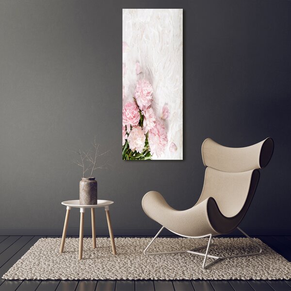 Foto-obraz canvas do obýváku Pivoňka mramor ocv-89916715