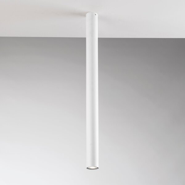 FAN I-FLUKE-PL75 BCO Stropní svítidlo Fluke, kruhové, bílé, 1 x GU10, 5,5 x 5,5 x 75 cm - FANEUROPE
