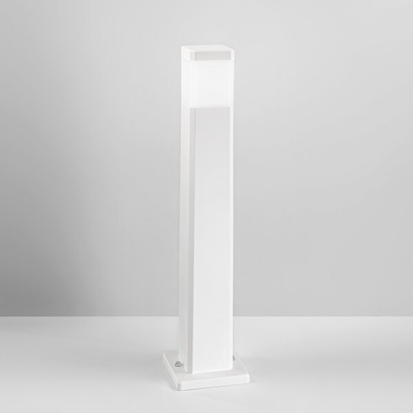 FAN I-FOCUS-Q-P-BCO Sloupkové svítidlo Paletto, hranaté, polykarbonátové, bílé, 1 x GU10, 17.5 x 17.5 x 77.5 cm - FANEUROPE