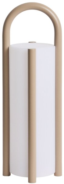 Kave Home Béžová přenosná zahradní LED lampa Leros 48 cm