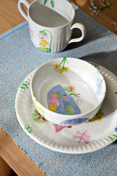 Kähler Design Dětská jídelní sada Hammershøi Kids - 3 ks KD593