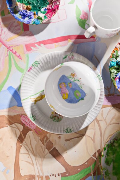 Kähler Design Dětská jídelní sada Hammershøi Kids - 3 ks KD593