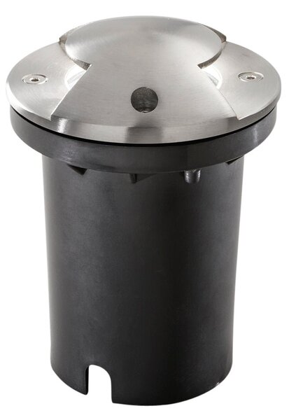 FAN I-HUMMER-R2 Pojízdné svítidlo Faro Carrabile Hummer Inox, stříbrné, 1 x GU10, 10,5 x 10,5 x 14,4 cm, IP67 - FANEUROPE